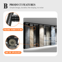 Système de présentoir de carrelage en céramique, marbre, quartz, granit, sur pied, réglable en taille de panneau, personnalisé, Boya