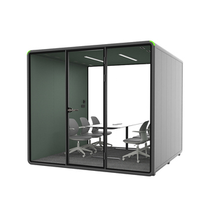 Cabina <span class=keywords><strong>de</strong></span> Trabajo Insonorizada SilentBox Furniture Silence Work Pod para 4 Personas, Cabina Telefónica Insonorizada, Cabina Acústica para Música, Cabina <span class=keywords><strong>de</strong></span> Descanso para Aeropuertos - Product Image 2