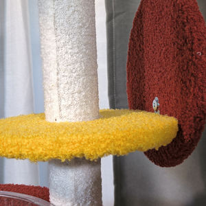 أرفف تسلق قطط من القرع ، أرفف خربشة سيزال خربشة ، أرجوحة وأبراج زهور كبيرة وطويلة للأماكن الخارجية - Product Image 2