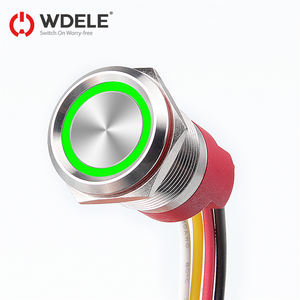 Wd 22 מ "מ מגע אינדוקטיבי נירוסטה כפתור מתג עם לחיצה על כפתור מגע הוביל-לחצן לחיצה על כפתור עמיד למים ip67 - Product Image 5