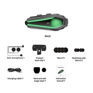 Nuevo Auricular para Casco de Motocicleta S7, <span class=keywords><strong>Intercomunicador</strong></span> Multimarca con Reducción de Ruido para Conducir - Product Image 4