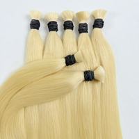 Lots de Cheveux Raides Brésiliens Blond 613, Cheveux Humains Vierges Bruts Alignés par les Cuticules, Double Trame Faite à la Machine, 100g, Vente en Gros Pephair