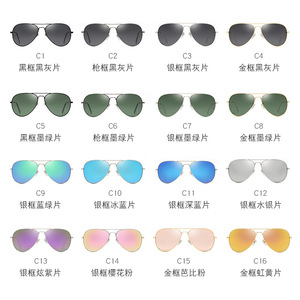Lunettes de soleil pilote en acier inoxydable de haute qualité pour hommes, lunettes de soleil polarisées aviation couleur Revo pour femmes - Product Image 6