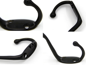 Crochet <span class=keywords><strong>mural</strong></span> double pour serviette et manteau Crochets muraux décoratifs pour meubles et chapeaux pour accrocher - Product Image 3