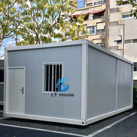 Maison de conteneur préfabriquée modulaire à construction rapide, bureau, 20 pieds, 40 pieds, pliable, camping, maison de conteneur en acier pliable, respirante, moderne