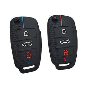 Fournisseurs chinois pour <span class=keywords><strong>Audi</strong></span> A4 Fob portefeuille avec Logo de marque de voiture promotionnel Oem bas prix étui de couverture de clé de voiture en Silicone - Product Image 3