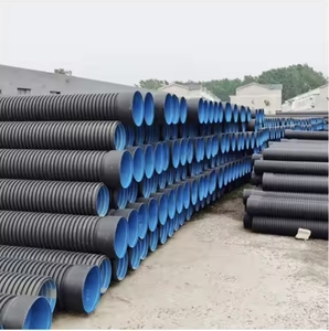 HDPE đôi tường sóng <span class=keywords><strong>PE</strong></span> ống thoát nước 110mm 160mm 200mm SN6 SN8 ống nhựa - Product Image 6
