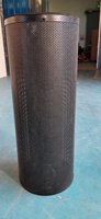 Filter Udara HVAC Filter Karbon Aktif 145mm x 450mm Silinder Kartrid Dengan Lapisan Cat Hitam Untuk Filtrasi Gas VOC Bau HVAC