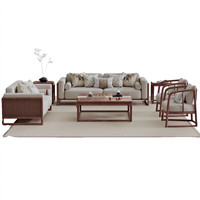 Nouveau canapé combiné en bois massif de style chinois, style Song, avec assemblage à tenons et mortaises, amovible et lavable, pour salon moderne, petit et de style antique