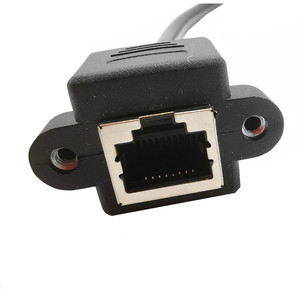 อะแดปเตอร์เครือข่าย Cat5e RJ45 หญิงต่อหญิง 0.3 ม. พร้อมขายึดสำหรับต่อขยายอีเธอร์เน็ต - Product Image 4