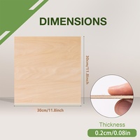 Plaques de bois de peuplier et de tilleul de qualité 2 mm 3 mm découpées au laser pour pièces de jouets, artisanat en bois, boîtes en bois, enseignes murales - Style art populaire