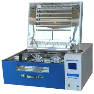 T200C + Jenis Laci Udara Panas + Konveksi Inframerah Reflow Mesin Solder SMT Meja Oven Laci Tungku Jenis Laci Reflow Oven