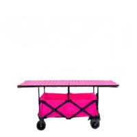 Chariot de décrochage étendu Six pôles 167*60cm grand panneau de Table relevable pliant à quatre roues Mobile rassemblement personnalisable