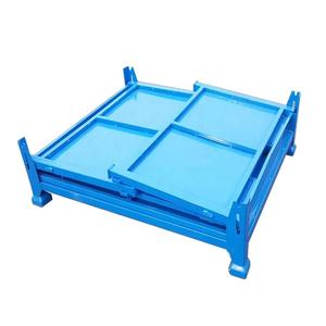 <span class=keywords><strong>Cage</strong></span> de rangement industrielle en métal, boîtes de déménagement empilables pour entrepôts à grande capacité de transport - Product Image 5