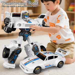 Coche de Juguete <span class=keywords><strong>Autobots</strong></span> con Deformación Manual para Niños, Modelo de Coche Deportivo con Movimiento Inercial, <span class=keywords><strong>Juguetes</strong></span> Robot Transformables - Product Image 2