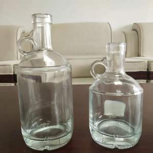 En stock poignée 750ml clair <span class=keywords><strong>Gin</strong></span> Whisky Vodka Rhum Tequila Bouteille en verre 700ml Brandy Spirits Huile d'olive Sirop d'<span class=keywords><strong>érable</strong></span> Bouteille en verre - Product Image 6