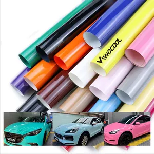 Viwocool 1.52*18m coloré film d'emballage de voiture amovible véhicule carrosserie autocollant vinyle