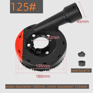 Güç aracı şartları 100/125 açı öğütücü aksesuar kiti plastik tozluk elmas taşlama tekerleği taş beton tozluk - Product Image 3