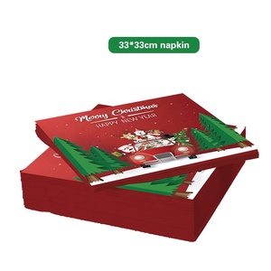 Nuevo Diseño de Vajilla Navideña en Rojo y Verde para Fiestas Temáticas de Navidad - Product Image 4