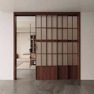 <span class=keywords><strong>Porte</strong></span> <span class=keywords><strong>coulissante</strong></span> rétro en bois de noyer de style médiéval personnalisé tringlerie à trois <span class=keywords><strong>voies</strong></span> pour cuisine salon cloison <span class=keywords><strong>rail</strong></span> de plafond <span class=keywords><strong>rail</strong></span> de sol - Product Image 6