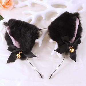Serre-tête Oreilles de Chat avec Clochettes, Accessoire Cheveux Fille Chat, Bijou de Tête Noël Halloween - Product Image 2