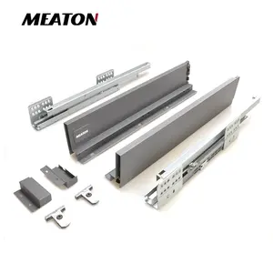 Meaton-caja interior de cierre suave de buena calidad, con rieles cuadrados laterales y guías de cajón de panel frontal, superventas - Product Image 1