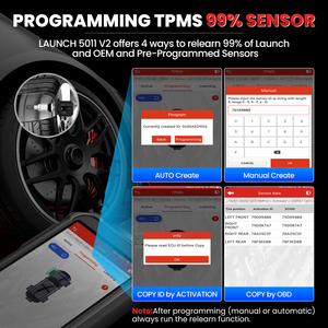 2026 CRT5011 V2 Herramienta de Reaprendizaje TPMS Más Reciente, Activación de Neumáticos por Código OBD2, Lectura/Programación/Reinicio SDK CRT5011 V2 CRT5011E 2024 MÁS RECIENTE - Product Image 4