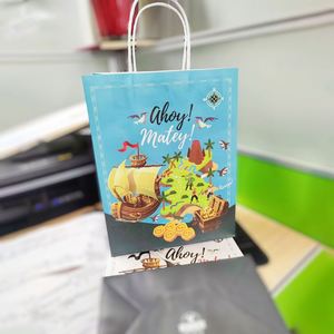 Custom Big Size Eco-friendly Personalized Luxury Gift Shopping Kraft Brown <b>Paper</b> <b>Packaging</b> Bag with Your Own logo - Product Image 6