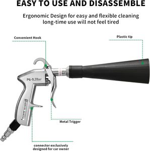 Pistolet à air comprimé Kits de pistolet de <span class=keywords><strong>nettoyage</strong></span> à sec Nouveau Tornado Noir Outils de <span class=keywords><strong>nettoyage</strong></span> de <span class=keywords><strong>voiture</strong></span> à pression - Product Image 3