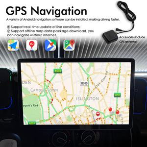 Radio de Coche Universal 2 Din con Pantalla Táctil IPS Android 13, Giratoria, Estéreo, GPS, Navegación, Reproductor Multimedia de Video, 6GB de RAM, 128GB de ROM - Product Image 4