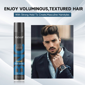 OEM logotipo personalizado etiqueta privada <span class=keywords><strong>Karseell</strong></span> 500ml venta al por mayor profesional de secado rápido de larga duración fuerte fijación del cabello para hombres Spray de fijación - Product Image 3
