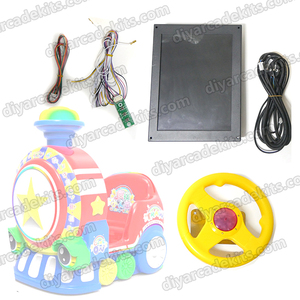 Shuangqu Children's <b>Amusement</b> Facility Controller Steering Wheel MP5 Arcade Kit English 2 Players Push Coin Game <b>Machine</b> - Product Image 6