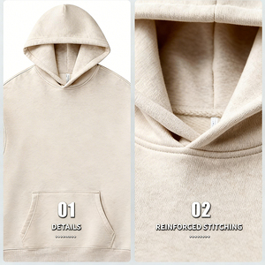 Felpa con Zip a Quarto Personalizzata, Felpa in Cotone all'Ingrosso, Pullover con Logo Personalizzato, Felpa con Logo in Rilievo - Product Image 5