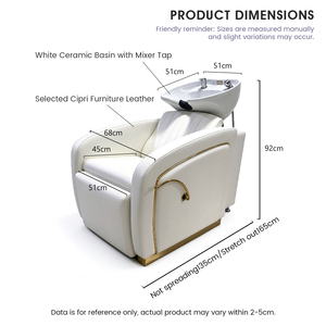 Sillón de Masaje de Algodón de Lujo con Forma de Naranja, de Alta Calidad, Color Personalizable, Cama de Champú para Salón de Belleza - Product Image 6