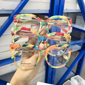 <span class=keywords><strong>Occhiali</strong></span> da Vista Oversize con Montatura Quadrata Spessa in Acetato per Uomo e <span class=keywords><strong>Donna</strong></span>, Lenti <span class=keywords><strong>Trasparenti</strong></span> Anti-Luce Blu, Design Colorato - Product Image 2