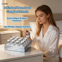 Poudre lyophilisée de peptides GHK-Cu, poudre lyophilisée réparatrice, produits de beauté lyophilisés, technologie sous vide
