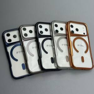 Oferta de <span class=keywords><strong>Black</strong></span> <span class=keywords><strong>Friday</strong></span>: Funda Magnética Transparente con Galvanoplastia para iPhone 17 ProMax 16 Plus 17Air, Carga Inalámbrica, Protección Antigolpes - Product Image 4