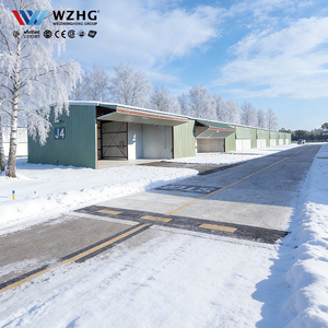 Edificio de Almacenamiento de Aeronaves con Estructura de Acero Ligero Prefabricada y Techo Arqueado - Product Image 1