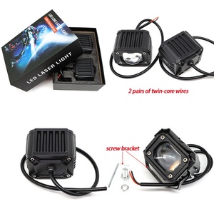 Phare LED laser 3,5'' avec lentille, feux de brouillard LED blancs et jaunes, feux LED pour moto, projecteur LED, phares LED 24V - Product Image 3
