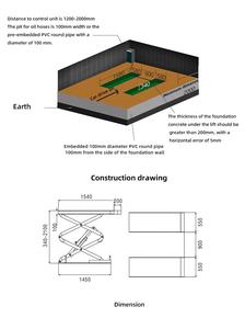 Elevador hidráulico de doble cilindro de alta calidad, plataforma elevadora de tijera para coche eléctrico de elevación completa, elevador de tijera automotriz de fábrica directa - Product Image 6