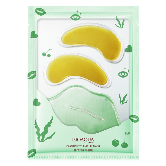 Bioaqua Wholesale Girls Eye And Lip Care Mask Eye Patch Moisturizer Eye Lip Mask Set 