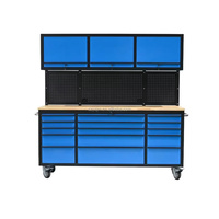 Coffre à outils robuste 72 pouces, 15 tiroirs, armoire de rangement roulante pour garage et atelier, roues, OBM OEM personnalisable, capacité de charge de 2000 kg