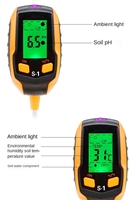 Écran LCD 4 en 1 PH du sol Humidimètre de la température du soleil Testeur de sol pour plantes de jardin