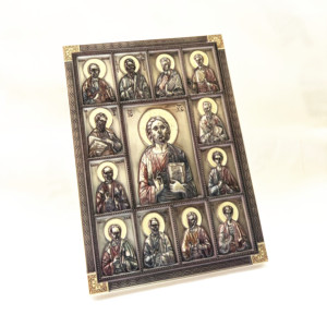 Placa <span class=keywords><strong>de</strong></span> Pared <span class=keywords><strong>de</strong></span> <span class=keywords><strong>los</strong></span> <span class=keywords><strong>Doce</strong></span> Apóstoles, Icono Ortodoxo <span class=keywords><strong>de</strong></span> Resina 3D, Utensilios <span class=keywords><strong>de</strong></span> Iglesia, Decoración Religiosa para Bautizo - Product Image 5