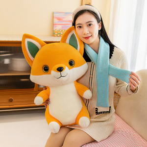 <span class=keywords><strong>Di</strong></span> alta qualità carino piccola <span class=keywords><strong>volpe</strong></span> con sciarpa giocattolo <span class=keywords><strong>di</strong></span> peluche bambola peluche peluche peluche PP cotone riempito per la decorazione domestica - Product Image 3