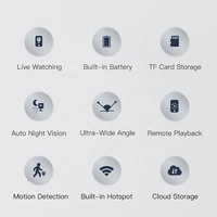 Petite Caméra Intelligente avec Vision Nocturne et Wi-Fi Sans Fil pour Système de Surveillance de Sécurité Domiciliaire Miniature