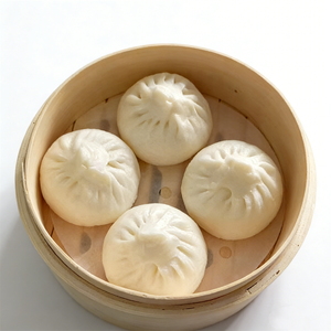 Ensemble de raviolis chinois artificiels en plastique pour cuisson à la vapeur, 4 Xiaolongbao réalistes à motif cœur, matériaux de qualité supérieure, cuisine traditionnelle - Product Image 1