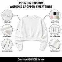 Sweat-shirt décontracté blanc pour femme, coupe oversize, col rond, manches longues, épaules tombantes, effet délavé à l'acide et à sequins, personnalisable OEM, vente en gros