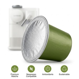 Cápsulas de Matcha Premium Molido en Piedra - Grado Ceremonial Élite, Té Verde en Cápsulas para Nespresso Original - Product Image 5