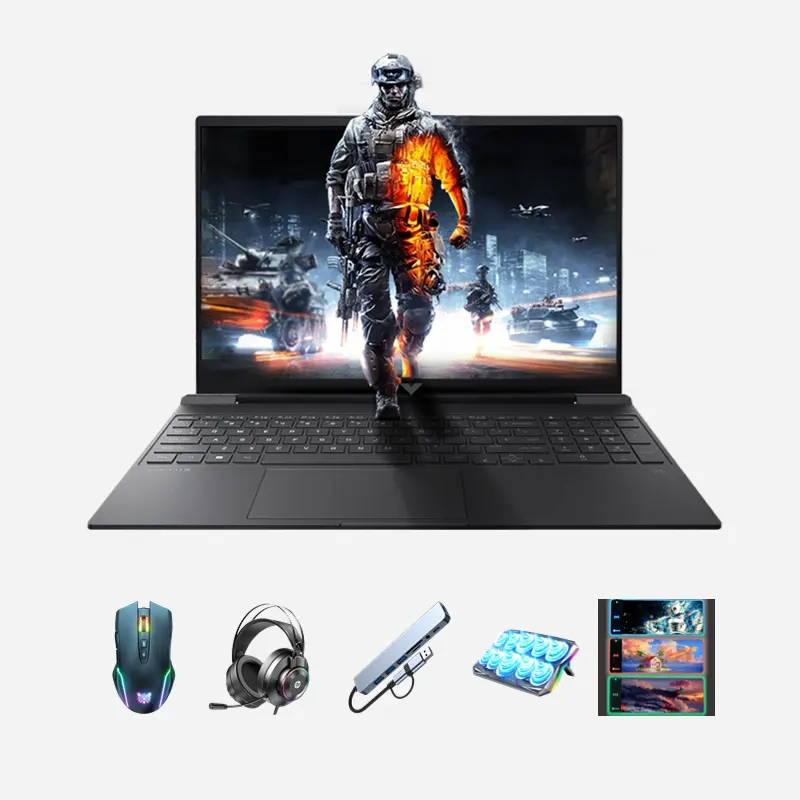 Gloednieuwe Hp Victus Licht En Schaduw Elf 10 16.1 Inch Gaming Laptop I7 16G 512G Rtx4050 E-Sports Gaming Computerset